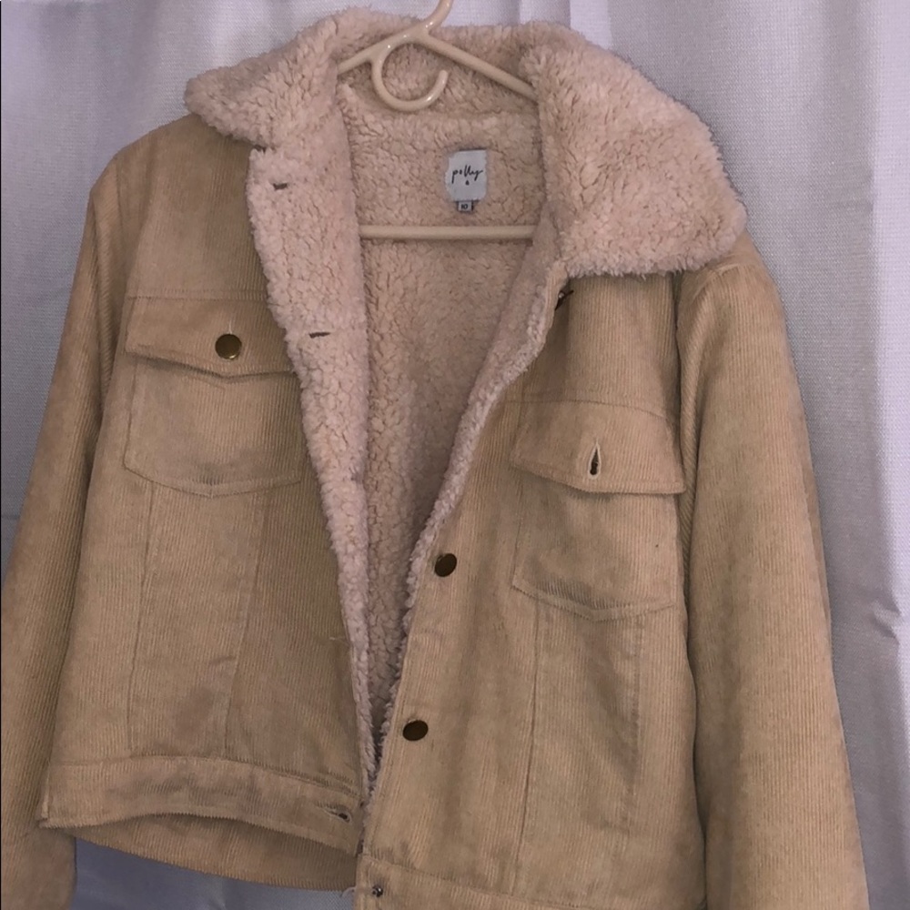 Princess Polly Fluffy Button Up Jacket